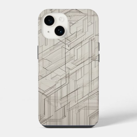 Coque Pour iPhone 14 Intersecter les rectangles (Verso)
