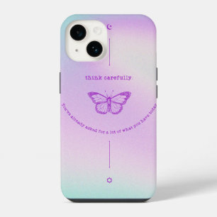 Coque Pour iPhone 14 iPhone 14 Coque - Papillon réfléchissant