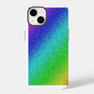 Coque Pour iPhone 14 iPhone 14 Enveloppe Arc-en-ciel brillant Glitzer B