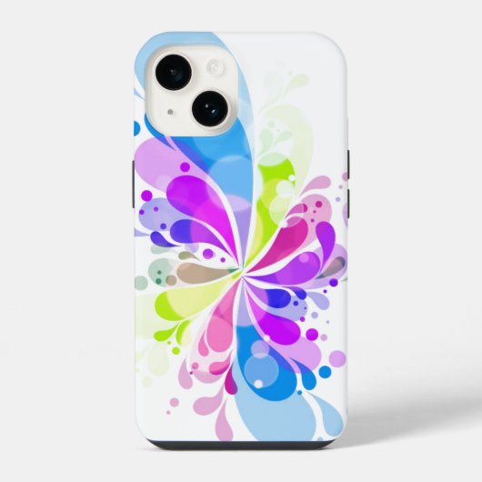 Coque Pour iPhone 14 iPhone 14 Splash couleur Coque (Verso)