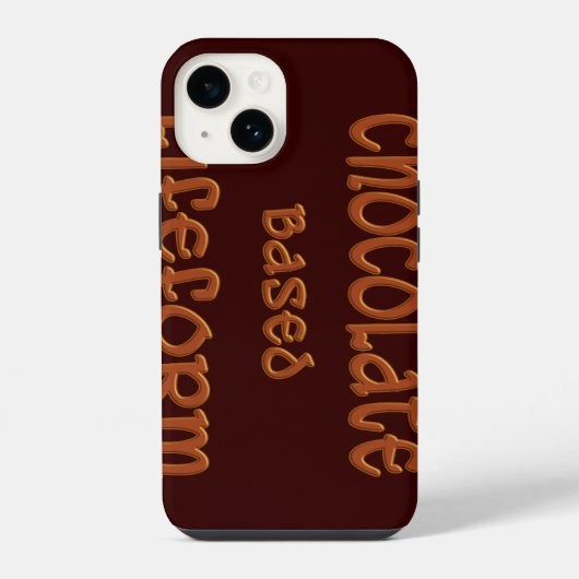Coque Pour iPhone 14 iPhone à vie à base de chocolat 6 Coques (Verso)