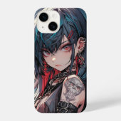 Coque Pour iPhone 14 iPhoneCase pour fille d'Anime encrée (Verso)
