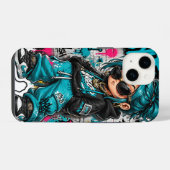 Coque Pour iPhone 14 IPhones recouverts de fille Chibi Hip-Hop (Verso Horizontal)