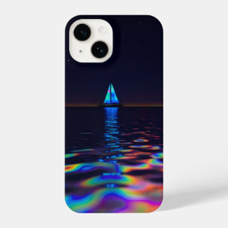 Coque Pour iPhone 14 Iridescent boat phone case 
