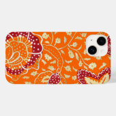 Coque Pour iPhone 14 J'aime le coque iphone Batik (Verso (horizontal))