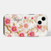 Coque Pour iPhone 14 japanese cherry blossoms (Verso Horizontal)