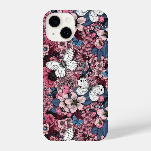 Coque Pour iPhone 14 Jardin de printemps (Verso)
