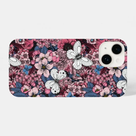 Coque Pour iPhone 14 Jardin de printemps (Verso Horizontal)