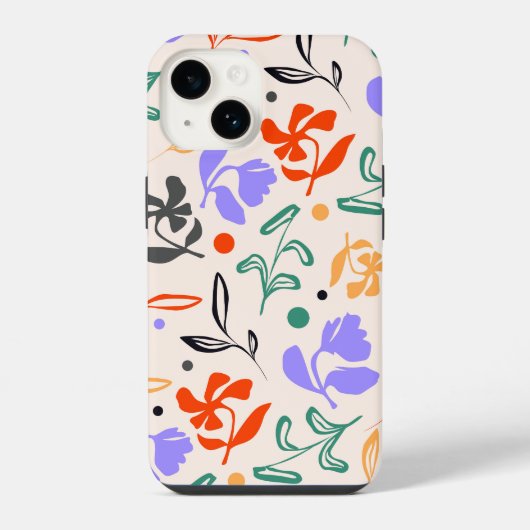 Coque Pour iPhone 14 Jardin Doodle (Verso)