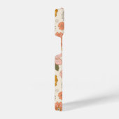 Coque Pour iPhone 14 Jardin rose et orange Motif (Côté droit)