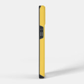 Coque Pour iPhone 14 Jaune Rouge Monogramme Classique Script Plain (Côté droit)