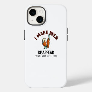 Coque Pour iPhone 14 Je fais disparaître la bière, quel est votre super