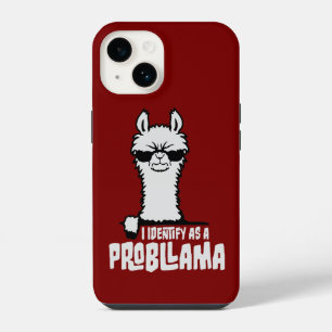 Coque Pour iPhone 14 Je m'identifie comme un Lama Problématique Citatio