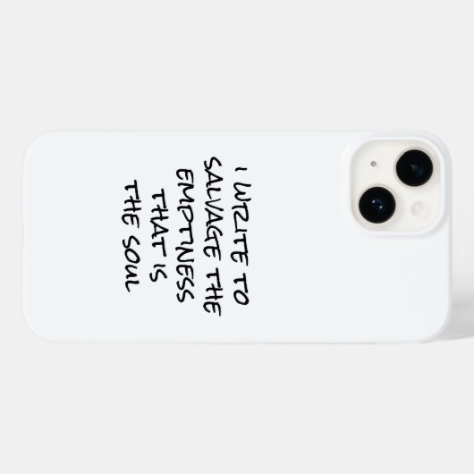 Coque Pour iPhone 14 J'écris coque iphone (Verso (horizontal))