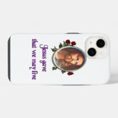 Coque Pour iPhone 14 Jésus (Verso Horizontal)
