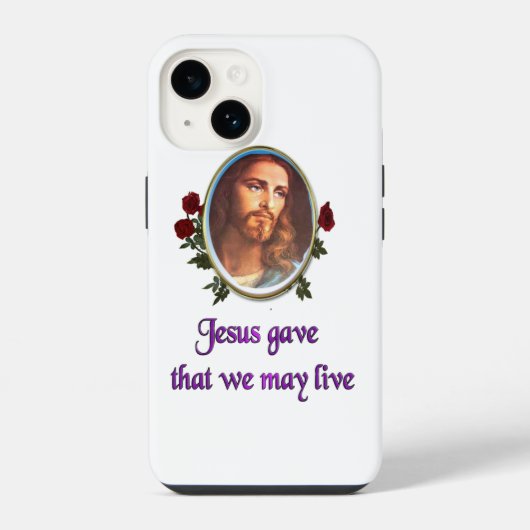 Coque Pour iPhone 14 Jésus (Verso)