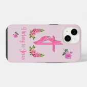 Coque Pour iPhone 14 Jésus (Verso Horizontal)
