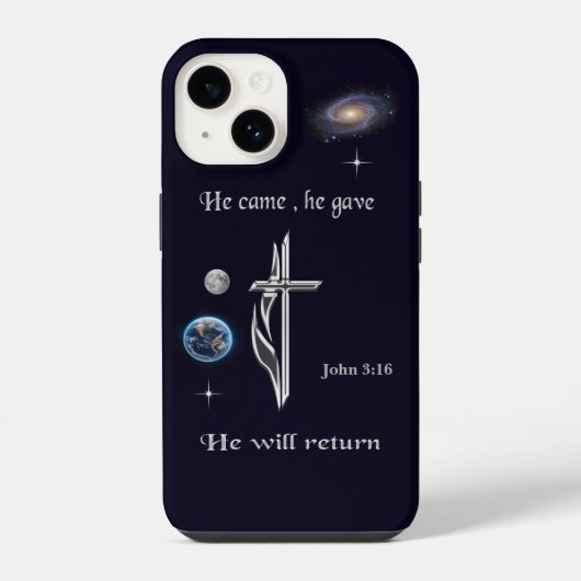 Coque Pour iPhone 14 Jésus (Verso)