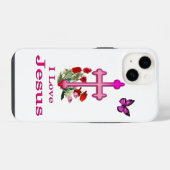 Coque Pour iPhone 14 Jésus  (Verso Horizontal)