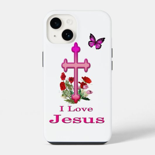 Coque Pour iPhone 14 Jésus  (Verso)