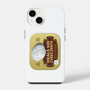 Coque Pour iPhone 14 Jésus Guérit Soigne Pilule Chrétien Foi Tablette