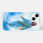 Coque Pour iPhone 14 Jesus In Ocean Waves Iphone Case (Verso Horizontal)