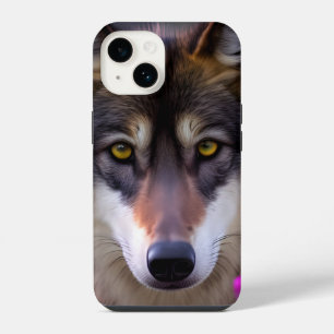Coque Pour iPhone 14 Jeune loup fixe