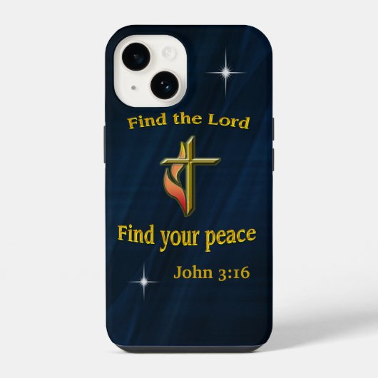 Coque Pour iPhone 14 John 3:16 (Verso)
