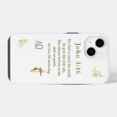 Coque Pour iPhone 14 John 3:16 (Verso Horizontal)