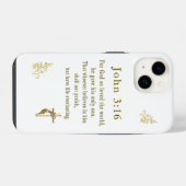 Coque Pour iPhone 14 John 3:16 (Verso Horizontal)