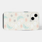 Coque Pour iPhone 14 Joli Motif Pastel Sky souriant (Verso Horizontal)