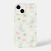Coque Pour iPhone 14 Joli Motif Pastel Sky souriant (Verso)
