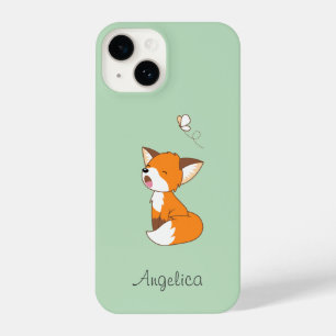 Coque Pour iPhone 14 Joli Petit Fox Sleepy