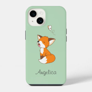Coque Pour iPhone 14 Joli Petit Fox Sleepy