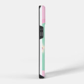 Coque Pour iPhone 14 Joli vert pastel avec ballons (Côté droit)