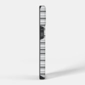 Coque Pour iPhone 14 Jolies rayures blanches grises (Côté droit)