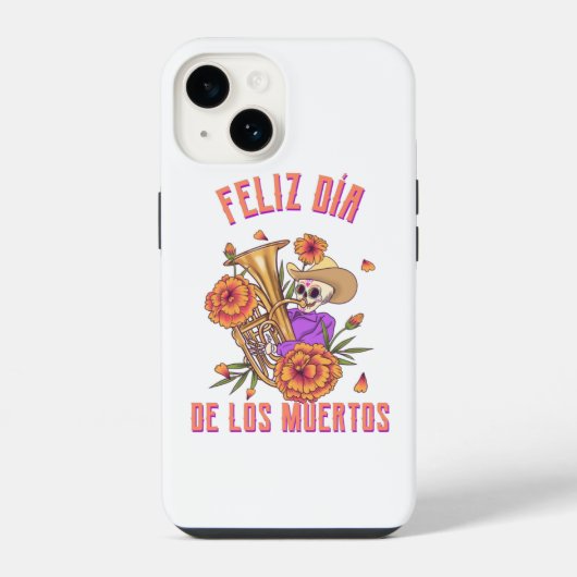 Coque Pour iPhone 14 Jour Des Morts (Verso)