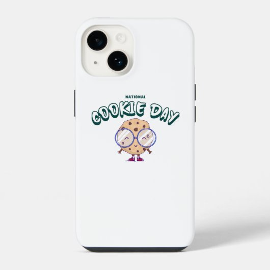 Coque Pour iPhone 14 Journée nationale du biscuit (Verso)