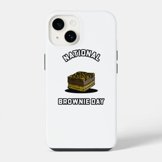 Coque Pour iPhone 14 Journée nationale du brownie (Verso)