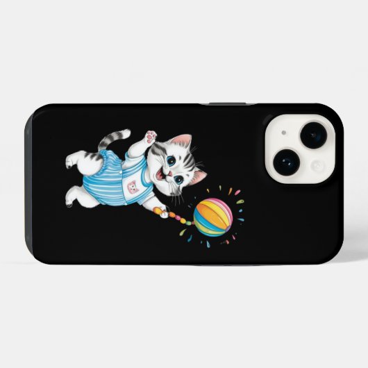 Coque Pour iPhone 14 Joyeux Aïd Adha mignon Coques iphone de chats (Verso Horizontal)