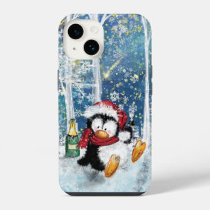 Coque Pour iPhone 14 Joyeux coque iphone de pingouin de Noël