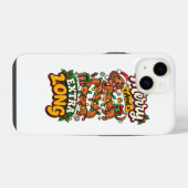 Coque Pour iPhone 14 Joyeux Et Extra Long Noël De Dachshund Drôle De Do (Verso Horizontal)