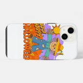 Coque Pour iPhone 14 Joyeux Halloween garçon  (Verso Horizontal)
