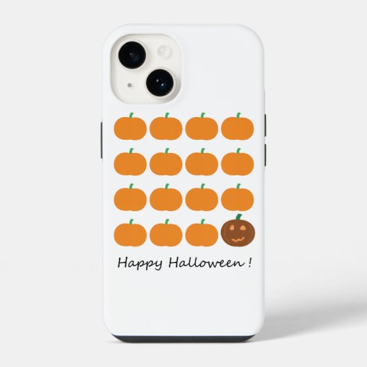 Coque Pour iPhone 14 Joyeux Halloween Joli Champ de Citrouilles (Verso)