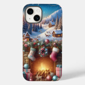 Coque Pour iPhone 14 Joyeux iPhone Noël 14 Coque dur (Verso)