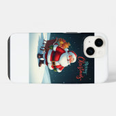 Coque Pour iPhone 14 Joyeux Noël (Verso Horizontal)