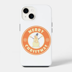 Coque Pour iPhone 14 Joyeux Noël heureux bonhomme de neige célèbre styl