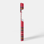 Coque Pour iPhone 14 Joyeux Noël Rouge Plaid (Côté gauche)