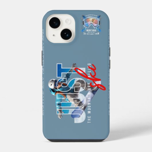 Coque Pour iPhone 14 Just Ski | (Verso)
