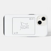 Coque Pour iPhone 14 K minimal (Verso Horizontal)